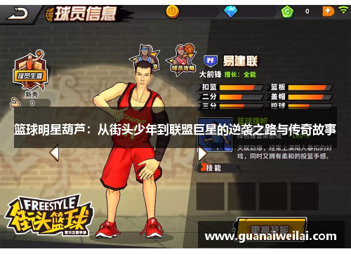 篮球明星葫芦：从街头少年到联盟巨星的逆袭之路与传奇故事